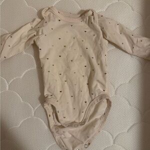 H&M Cream Baby Bodysuit with Colorful Dots
